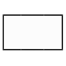 Projector Screen Portable 120in, 16:9 HD Projector Movie Screen Foldable Anti-Crease Projector Screen, for Bedroom School Theater Cinema Indoor Outdoor Backyard