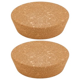 OLYCRAFT 2Pcs Large Cork Stoppers 3.5~4.3 Inch Cork Bottle Stoppers Tapered Corks Plugs Corks Canning Jar Lids Wood Tapered Plugs Wooden Taper Stopper for Kitchen Wedding Favor Canning