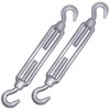 (Pack of 2) Turnbuckle Wire Tensioner M10, Adjustable Turnbuckles Hook
