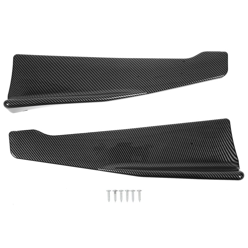 2 Pcs 35cm Rear Bumper Canard Lip Splitter Left Right