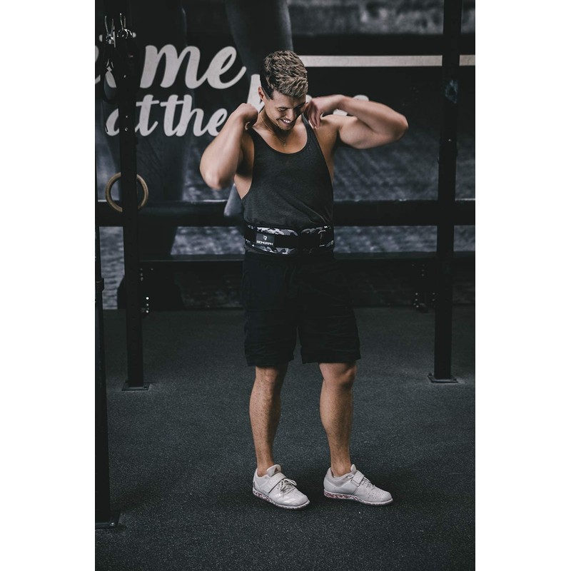 BIOMORPH Neoprene Weight Lifting Belt for Strength Training, Powerlifting, Bodybuilding,