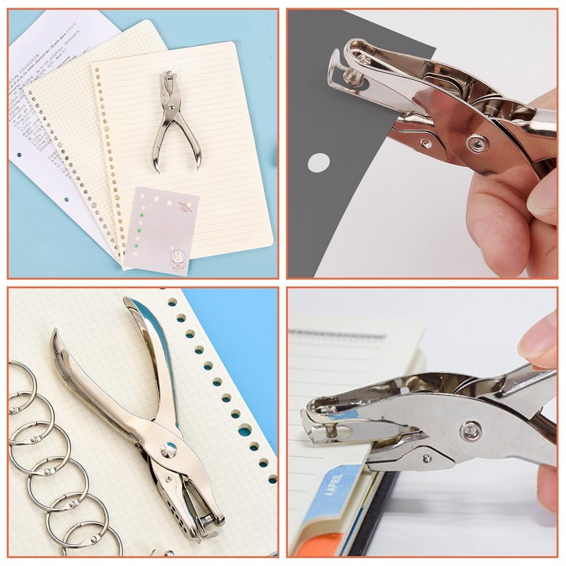 WQEDVN Single Hole Punch for Crafts, 6mm Hole Punch, Metal