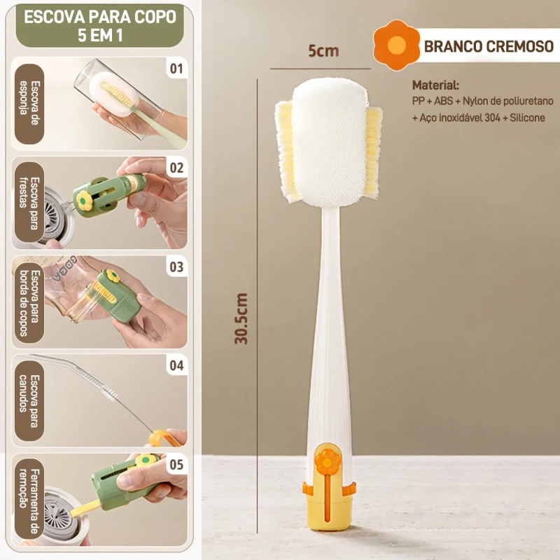 Sy Kit De Cepillo Multiusos, Vajilla, Biberón, Taza,