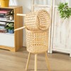 Woven Flower Pot Faux Rattan Planter High Living Room Floor