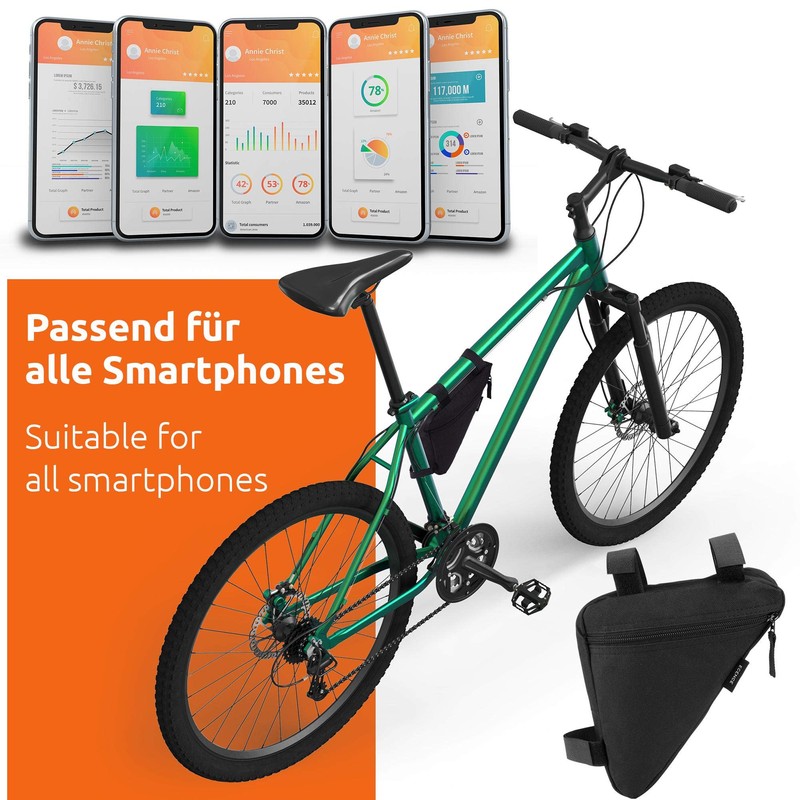 ECENCE Bicycle Bag Frame for Phone Cash, ID, Repair Tool