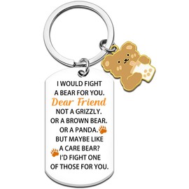 QUIHUD Friend Gifts For Women Long Distance Gift For Friend Best Friend Birthday Gifts Funny Friend Gifts For Women Best Friend Keychain Friendship Gift