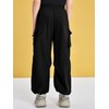 Haloumoning Boys Baggy Cargo Pants Casual Loose Fit Parachute Pant