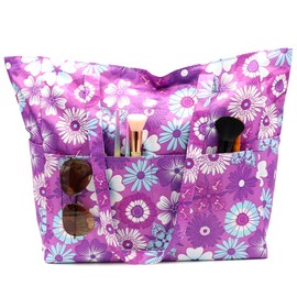 JNF Extra Large Beach Bag for Women Waterproof Foldable Pool Beach Tote Bags with Zipper for Swim Gym Travel Daily