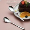 Kyraton Teaspoons 12 Pieces, 14cm Stainless Steel Tea Spoons, Ice