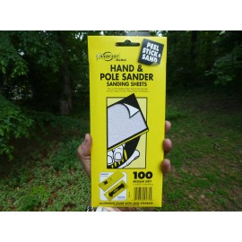 Sandfast Hand & Pole Sander Sanding Sheets 100 Medium Grit **5 sheets per Pack**