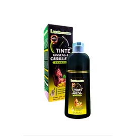 Shampoo Tinte con Ginseng y Caballada, Color Castaño, Acelerador de Crecimiento Ncredible Labs, 20 minutos 450 ml