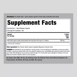 Piping Rock Vitex Chasteberry 820mg | 100 Capsules | Non-GMO, Gluten Free | By Piping Rock