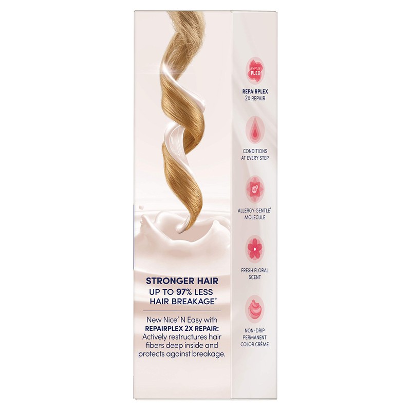 Clairol Nice'n Easy Permanent Hair Dye, 8G Medium Golden Blonde