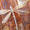 Dragonfly Crystal Suncatcher, MetalDragonfly Pendant, Hanging Crystal Suncatcher for Garden