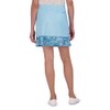 Stella Parker Women's Flutter Skort with Pockets, Misty Blue, Large