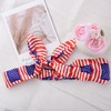 Fourth of July Knot Headbands USA Flag Bow Bandana Red