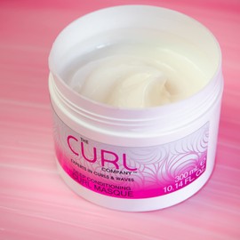The Curl Company Deep Conditioning Curl Masque (300 ml) - Deeply Nourishes Dry damaged Curls, Ideal for Waves, Curls and Coils, Professionally Formulated with Curplex and Nourishing Moringa Oil