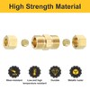 uxcell 3Pcs Compression Pipe Fittings, 5/16" Brass Compression Union Straight