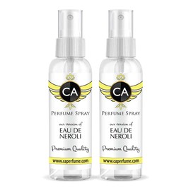 CA Perfume Impression of Eau De Neroli For Women & Men Replica Version Fragrance Dupes Concentrated Long Lasting Eau de Parfum Spray Refillable Atomizer Bottle 2 Fl Oz/60ml X2