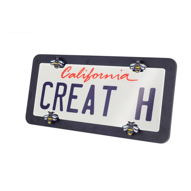 FD&D Multiple Use Shining Screw Cap, Silver Bumble Bee Pattern