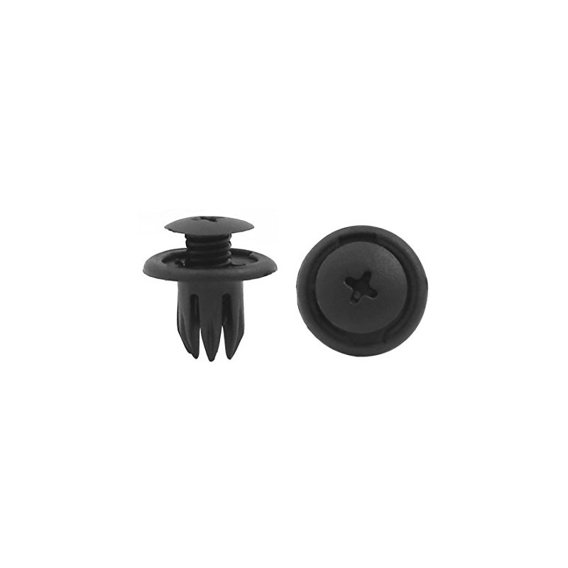 sourcingmap 20 Pcs 10mm Dia Hole Black Fender Rivets Panel