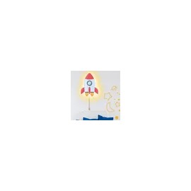 Space Rocket - Lámpara De Pared Con Luz Nocturna Para Dormir