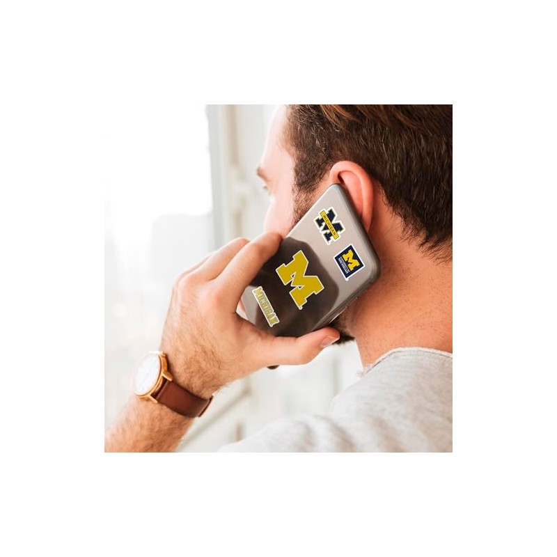 Fanmats 61175: Michigan Wolverines 12 Count Mini Decal Sticker Pack