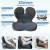 XZdream Seat Cushion, Office Chair Cushion with Lumbar Support Pillow,