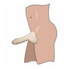 Toylie Latex Sleeve L, 14.5 cm Shaft Length, Semi Transparent