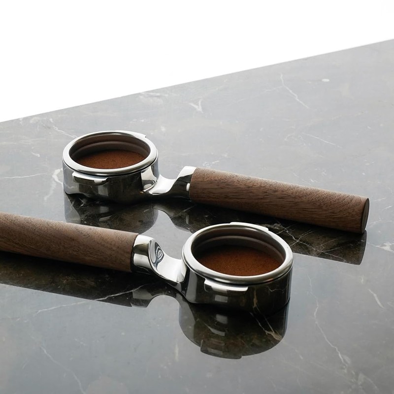 watchget 58mm Bottomless Naked Portafilter - Flat Base, Compatible with