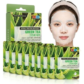 ORJENA Natural Moisture Aloe Vera Mask Sheet 25ml - Mascarilla Celulosa Aloe Hidratante Calmante con 90% Gel Puro para Piel Sensible e Irritada