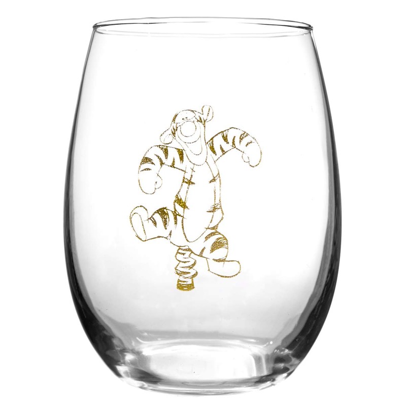 Winnie The Pooh Collectible Wine Glass Set (Tigger),16 fluid ounce