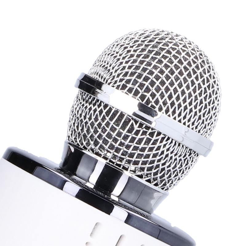 Q88 Microphone Wireless Bluetooth Karaoke LED Portable Handheld Black for