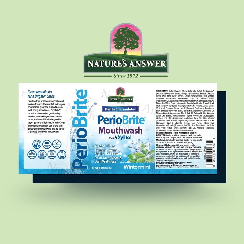 Natures Answer Mouthwash Wintermint Periowash, 1 lb