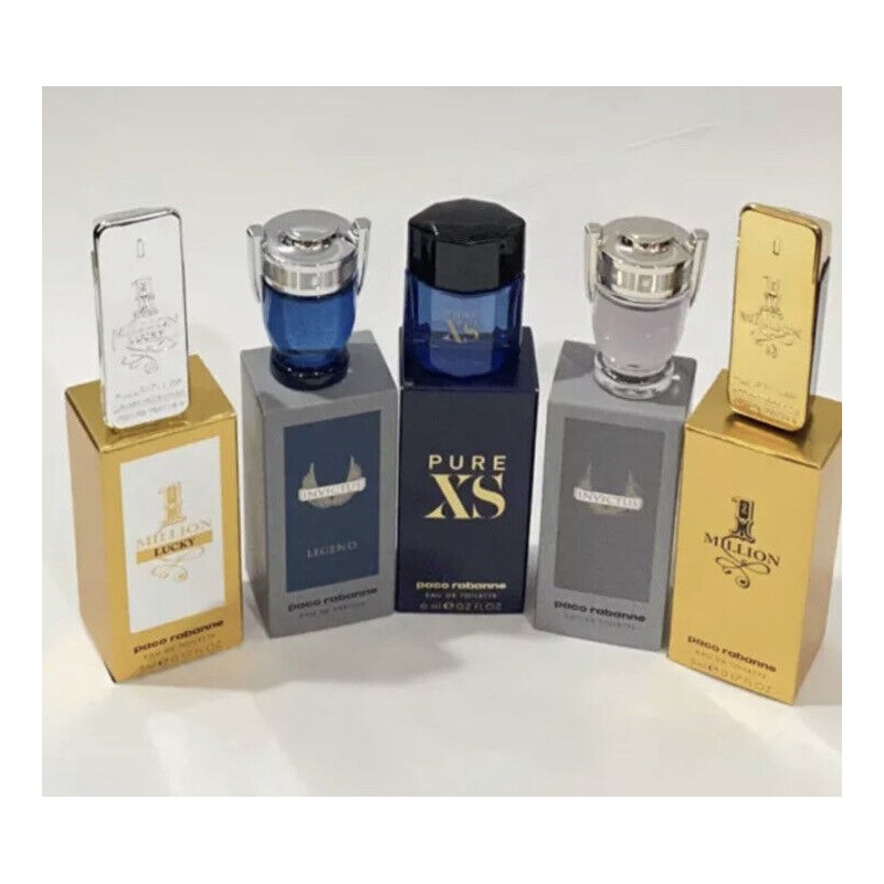Paco Rabanne 5pcs Splash Mini Set For Men New In