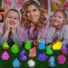 60Pcs Easter Luminous Mini Resin Figurines Miniature Figurines Tiny Small