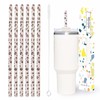 40oz Replacement Straws 6 Pack | 40oz Tumbler Leopard Straws,