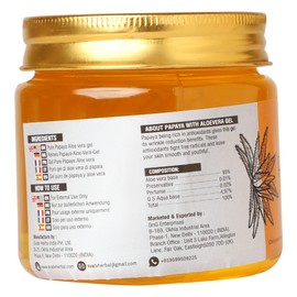 SVATV Papaya Aloe Vera Gel | Wrinkle Reduction | Skin Exfoliation | Helps with Skin Problems | Paraben & Sulphate Free - 200 g