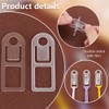 PH PandaHall Embroidery Floss Organizer 50pcs Embroidery Thread Bobbins Clear