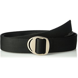 Bison Designs Crescent Money 38mm USA Made Gunmetal Buckle Travel Belt, Black, Medium/38-Inch