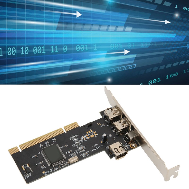 1394 Firewire Card PCIe 3-Port Expansion Card with 1 Lane