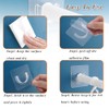 2Pack Shower Curtain Rod Holder, Upgraded Adhesive No Drill Tension