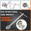 Tanstic 1Pc 10 Inch Basin Wrench, Adjustable Faucet Wrench Basin