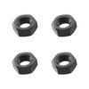FOCMKEAS 4PCS M16-2 Black Hex Nuts, Carbon Steel Metric Coarse