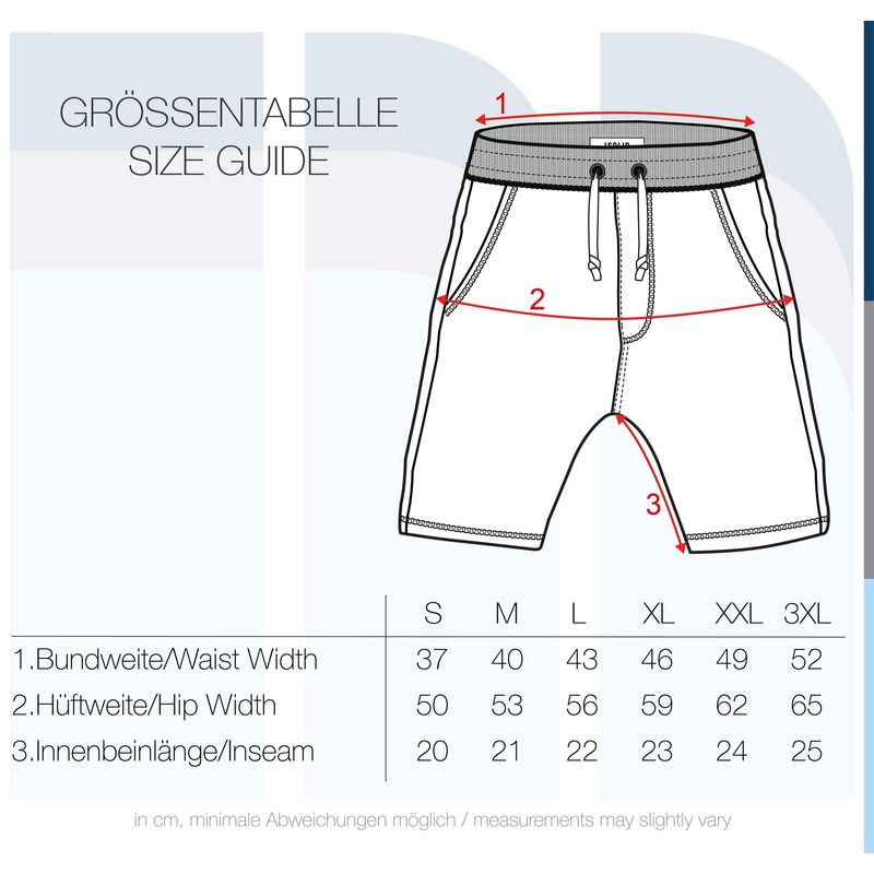 Solid Toljan Men's Sweat Shorts with Mottled and Cord Regular