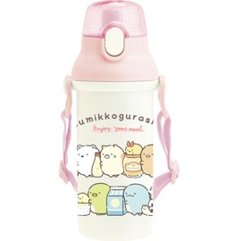 San-X Sumikko Gurashi Direct Water Bottle, Pink KA28401 H210 x 80φ