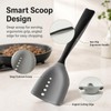 Meat Chopper Mincing Spatula, Silicone Ground Beef Masher with Drain
