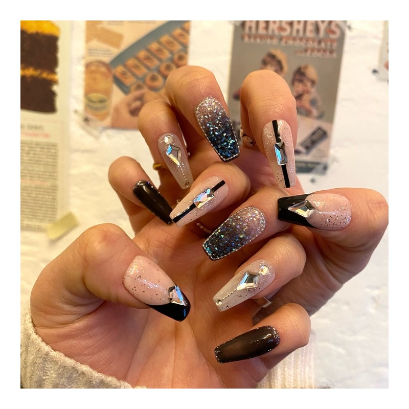 Starry Night Nail Tips - Lipstick / 별이빛나는밤 네일팁 -