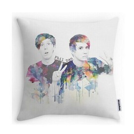 Phil Lester and Dan Howell Pillowcases Custom 18"x18" Two Sides Cool Comfortable Pillow Case