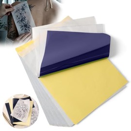 50 Hojas Papel Hectográfico para Tatuar,Papel para Termocopiadora Tatuajes | Papel Plantilla de Tatuaje de 4 Capas, Tamaño A4, Calco Profesional, Idea